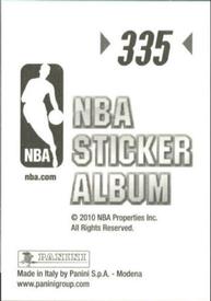 2010-11 Panini Stickers #335 2010 vs Boston Celtics Back