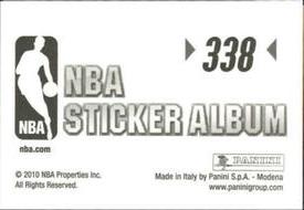 2010-11 Panini Stickers #338 NBA Europe 2010 Back