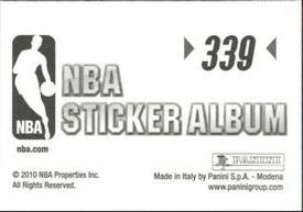 2010-11 Panini Stickers #339 NBA Europe 2010 Back