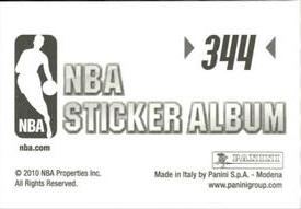 2010-11 Panini Stickers #344 NBA China 2010 Back