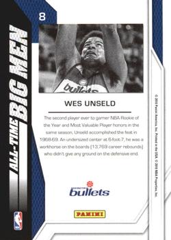 2010-11 Panini Threads - All-Time Big Men #8 Wes Unseld Back