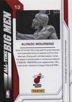 2010-11 Panini Threads - All-Time Big Men #13 Alonzo Mourning Back