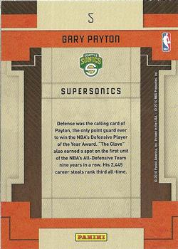 2010-11 Panini Threads - Century Legends #5 Gary Payton Back
