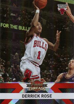 2010-11 Panini Threads - Century Proof Silver #100 Derrick Rose Front