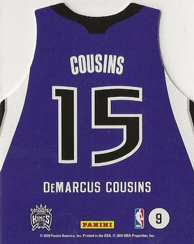 2010-11 Panini Threads - Rookie Team Threads Away #9 DeMarcus Cousins Back