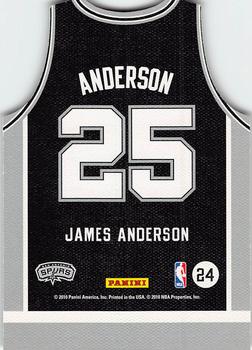 2010-11 Panini Threads - Rookie Team Threads Away #24 James Anderson Back