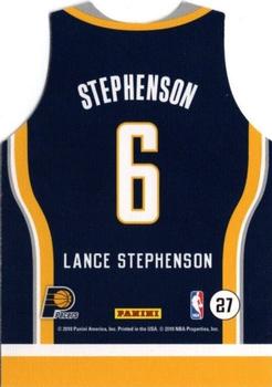 2010-11 Panini Threads - Rookie Team Threads Away #27 Lance Stephenson Back