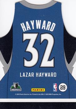2010-11 Panini Threads - Rookie Team Threads Away #29 Lazar Hayward Back