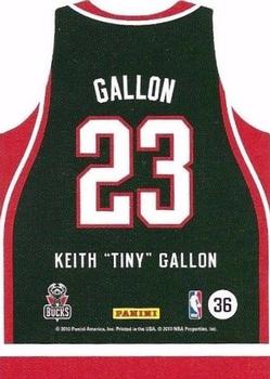 2010-11 Panini Threads - Rookie Team Threads Away #36 Keith Gallon Back