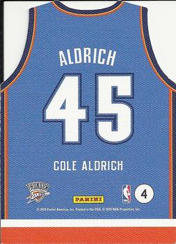 2010-11 Panini Threads - Rookie Team Threads Away #4 Cole Aldrich Back