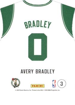 2010-11 Panini Threads - Rookie Team Threads Home #3 Avery Bradley Back