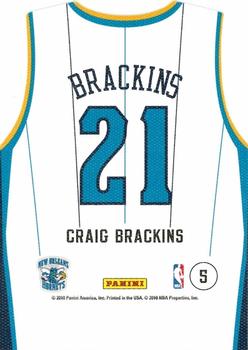 2010-11 Panini Threads - Rookie Team Threads Home #5 Craig Brackins Back