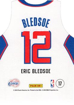 2010-11 Panini Threads - Rookie Team Threads Home #17 Eric Bledsoe Back