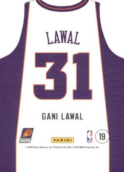 2010-11 Panini Threads - Rookie Team Threads Home #19 Gani Lawal Back