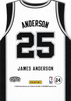 2010-11 Panini Threads - Rookie Team Threads Home #24 James Anderson Back