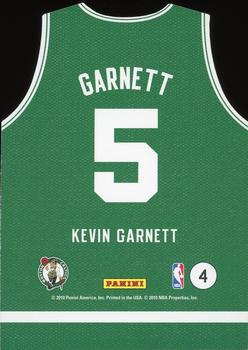 2010-11 Panini Threads - Team Threads Away #4 Kevin Garnett Back