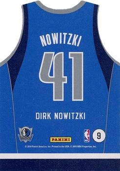 2010-11 Panini Threads - Team Threads Away #9 Dirk Nowitzki Back