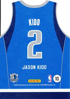 2010-11 Panini Threads - Team Threads Away #10 Jason Kidd Back