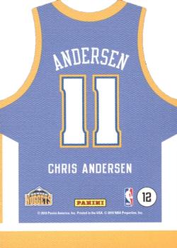 2010-11 Panini Threads - Team Threads Away #12 Chris Andersen Back