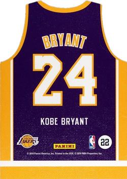2010-11 Panini Threads - Team Threads Away #22 Kobe Bryant Back