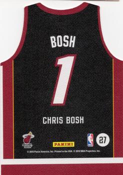 2010-11 Panini Threads - Team Threads Away #27 Chris Bosh Back