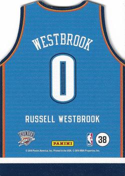 2010-11 Panini Threads - Team Threads Away #38 Russell Westbrook Back