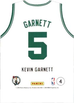 2010-11 Panini Threads - Team Threads Home #4 Kevin Garnett Back