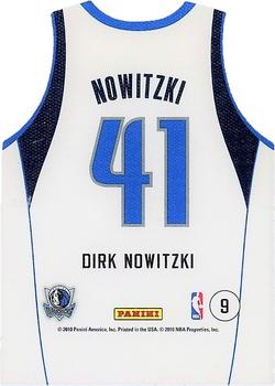 2010-11 Panini Threads - Team Threads Home #9 Dirk Nowitzki Back