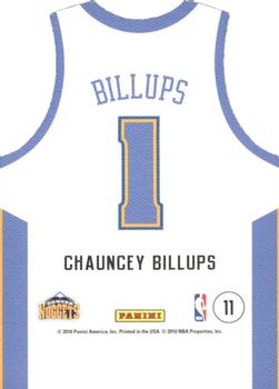2010-11 Panini Threads - Team Threads Home #11 Chauncey Billups Back