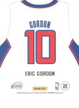 2010-11 Panini Threads - Team Threads Home #21 Eric Gordon Back