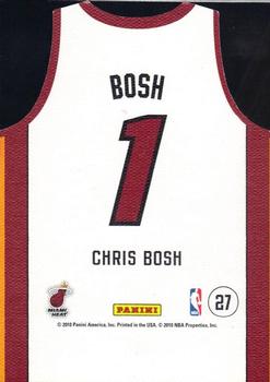2010-11 Panini Threads - Team Threads Home #27 Chris Bosh Back