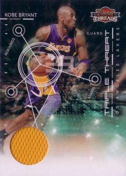 2010-11 Panini Threads - Triple Threat Materials #8 Kobe Bryant Front