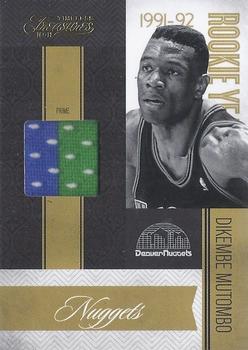 2010-11 Panini Timeless Treasures - Rookie Year Materials Prime #8 Dikembe Mutombo Front