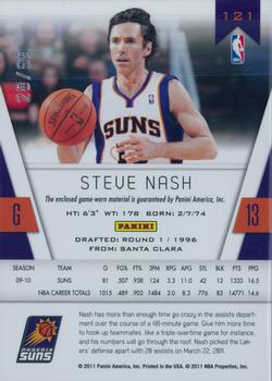 2010-11 Panini Totally Certified - Blue Materials #121 Steve Nash Back