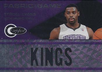 2010-11 Panini Totally Certified - Fabric of the Game Jumbo Team #29 Tyreke Evans Front