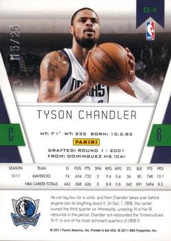 2010-11 Panini Totally Certified - Totally Gold #84 Tyson Chandler Back