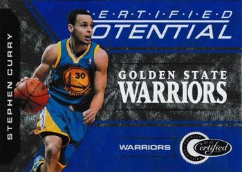 2010-11 Panini Totally Certified - Potential Blue #3 Stephen Curry Front