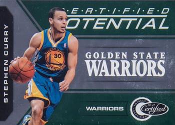 2010-11 Panini Totally Certified - Potential Green #3 Stephen Curry Front