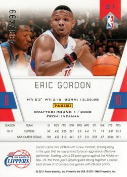 2010-11 Panini Totally Certified - Totally Red #31 Eric Gordon Back