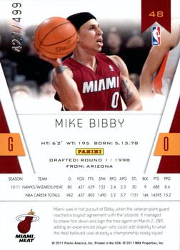 2010-11 Panini Totally Certified - Totally Red #48 Mike Bibby Back
