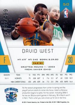 2010-11 Panini Totally Certified - Totally Red #50 David West Back