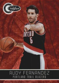 2010-11 Panini Totally Certified - Totally Red #139 Rudy Fernandez Front
