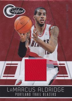 2010-11 Panini Totally Certified - Totally Red Materials #136 LaMarcus Aldridge Front