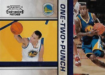 2010-11 Playoff Contenders Patches - One-Two Punch #6 Stephen Curry / Monta Ellis Front