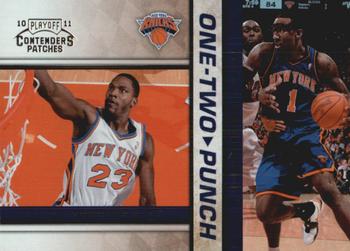 2010-11 Playoff Contenders Patches - One-Two Punch #9 Toney Douglas / Amar'e Stoudemire Front