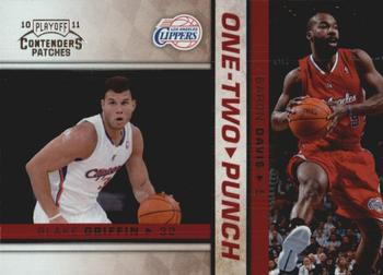 2010-11 Playoff Contenders Patches - One-Two Punch #12 Blake Griffin / Baron Davis Front
