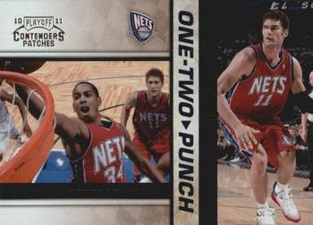 2010-11 Playoff Contenders Patches - One-Two Punch #15 Devin Harris / Brook Lopez Front