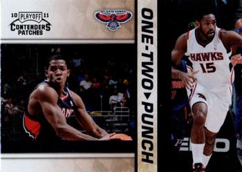 2010-11 Playoff Contenders Patches - One-Two Punch #16 Joe Johnson / Al Horford Front