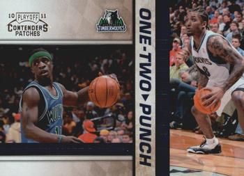 2010-11 Playoff Contenders Patches - One-Two Punch #19 Jonny Flynn / Michael Beasley Front