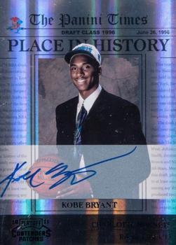 2010-11 Playoff Contenders Patches - Place in History Autographs Black #14 Kobe Bryant Front